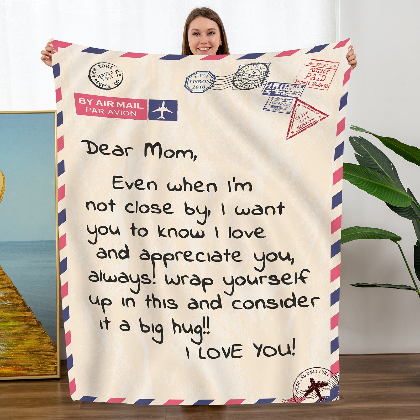 to Mom Gift from Daughter, Mom Birthday Gifts, Mother Blanket – TURMTF